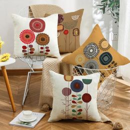 Pillow Handdrawn Abstract Throw Pillows Covers Decorative Home Decoration Pillowcase Bed Sofa Chair Cover 45x45cm