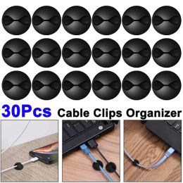 30/2Pcs Car Dashboard Cable Clips Cord Organiser Charger Cable Line Holder for Car USB Charging Tablet Auto Interior Accessories