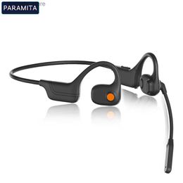 Cell Phone Earphones PARAMITA DG09 with microphone noise reduction and Bluetooth 5.3 earphones open air conductive head worn IPX5 waterproof for operation Q240402