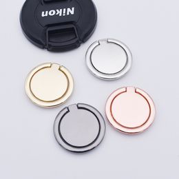 Round ring bracket can be used as gift LOGO metal ring buckle 360 degree rotating desktop mobile phone universal bracket