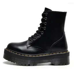 Casual Shoes Women's Vulcanized Shoes-41 Spring Autumn Boots High-heeled Black Gothic Punk Style Platform Women High Quality