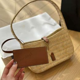 Summer Beach Tote Bag Straw Handbags For Women Shoulder Hobo Designer Bag Seaside Trip Wallet Fashion Y Cross Body Bag holiday bag 240409