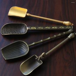 Tea Scoops High Quality Mini Chinese Kongfu Teaspoon Chooser Holder Ceremony Tools Accessories Tableware Shovel Spoons