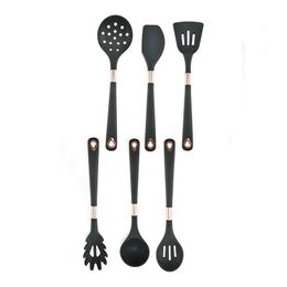 new 2024 Kitchen Cookware Silicone Kitchenware Non-stick Cookware Cooking Tool Spatula Ladle Egg Beaters Shovel Spoon Soup Utensils Set for