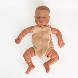 NPK 19inch Already Painted Kits Finished Reborn Doll Size Very Lifelike Baby with Many Details Veins 240311