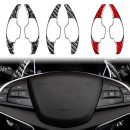 For Cadillac XT5 CT6 ATSL XTS Red/Forged/Black Carbon Fiber ABS Steering Wheel Shift Paddle Car Accessories