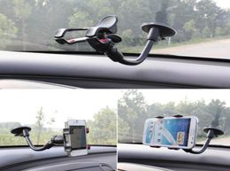 Bionanosky Car Mount Long Arm Universal Windshield Phone Holder with Strong Suction Cup and Clamp 360 degree stands 4599039