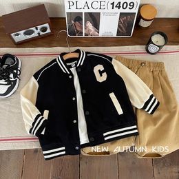 Jackets MILANCEL Autumn Kids Baseball Uniform Children Letter Jacket Boys Coat