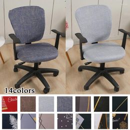 Chair Covers Elastic Cover Thicken Solid Office Computer Spandex Split Seat Universal Anti-dust Armchair Protector Case