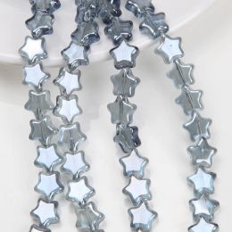 30PCS 7mm Shine Glass Beads Five-pointed Stars AB Colour Beads for Jewellery Making Bracelets Supplies Necklace DIY Accessories