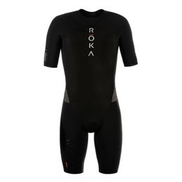 ROKA Triathlon Suit Men Short Sleeve Cycling Jersey Jumpsuit Triathlon Speedsuit Trisuit Ciclismo Hombre Ropa Running Clothing 240320