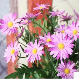 Decorative Flowers Pastoral Style Of High-quality Daisy Flower Simulation Decorate The Living Room Decoration Home Furnishing