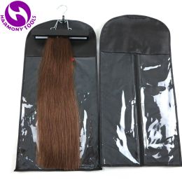 Stands 1 Set Hair Extensions Storage Bag Wig Hanger Hair Extensions Package Suit Case Bags For Hair Weft Extensions 3 Colours for choice