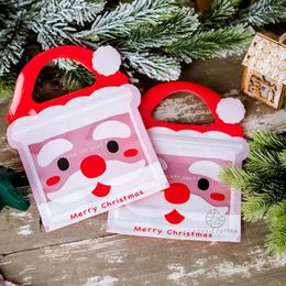 Gift Wrap 50Pcs/Set Christmas Packaging Bag Santa Claus Biscuits Candy Nougat Self-sealing StoBag For Home Handmade