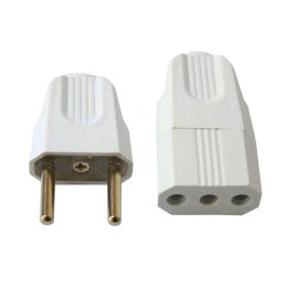 Plug 4.0mm Butt Electrical Plug Socket Power Connector Cable Cord Female Male Converter Adaptor 10A 220V