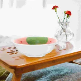Bowls Aqurium Home Fruit Printing Bowl Strawberry Dessert Porcelain Soup Spoon