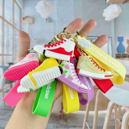 Creative cartoon mens and womens basketball shoes trendy shoe boards shoe Moulds keychains car bags keychains gift chains hanging accessories