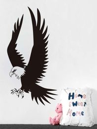 Flying Eagle Wall Stickers For Living Room Birds Animal Removable Wall Art Decals Wallpaper Stickers Home Decoration Accessories9963718