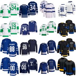 Youth Men Woman Hockey 16 Mitchell Marner Jersey 24-25 Alternate 88 William Nylander 34 Auston Matthews 91 John Tavares 44 Morgan Rielly 19 Calle Jarnkrok Custom