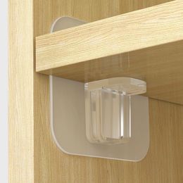 Strong Support Plate Without Punch Support Adhesive Pegs Closet Cabinet Shelf Support Clips Wall Hangers No trace Strong Holder