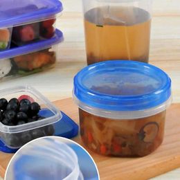 Storage Bottles Reusable Food Container Liquid Set Of 6 Stackable Leakproof Containers For Kitchen