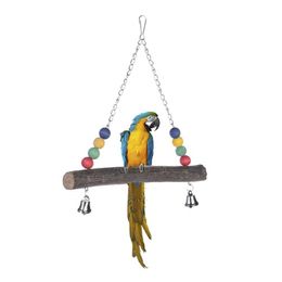 Large, medium and small parrot toy bird swing stand bar stand ring log stand stick bite toy