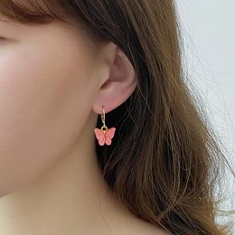 Dangle Earrings Potosala Acrylic Butterfly Shape Drop Colourful Female Fashion Jewellery Gifts