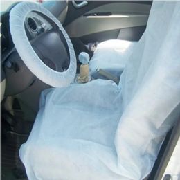 2024 Disposable Non-woven Fabric Car Soft Seat Cover Universally Waterproof Care Cleaning Beauty Repair Protective Cover for disposable car