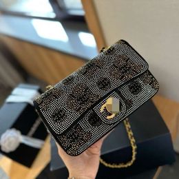 designer women bag chanelile CF Full Diamond Chain Heavy Industry Inlay Aesthetic Value Practical Western