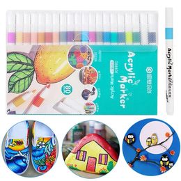 80 Colours Acrylic Marker Rock Painting Set for Kids Children Stone Paint Pens Set Ceramic Glass Wood Manga Art Supplies School 240318