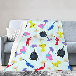 Blankets Pikmin Soft Warm Flannel Throw Blanket Plush For Bed Living Room Picnic Travel Home Couch