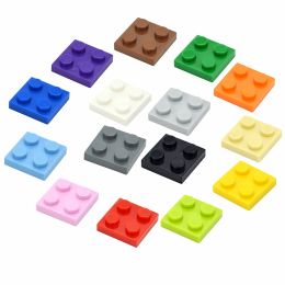 85Pcs Moc Building Blocks Plate Thin Figures Bricks 2x2 Dots Educational Creative Size Compatible With 3022 Classic Kid Toys
