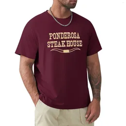 Men's Polos Ponderosa Steakhouse T-Shirt For A Boy Summer Clothes Plus Sizes Animal Prinfor Boys Heavyweight T Shirts Men