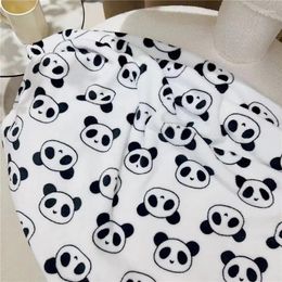 Blankets Autumn Winter Small Blanket Flannel Cartoon Children's Air Conditioning Bed Sheet Stroller Nap Cover