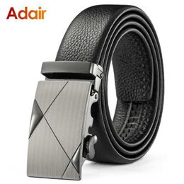 Belts Mens Automatic Work Belt Business Leisure Luxury Mens Belt Metal PU Leather Designer Famous Brand Jeans Belt ZDP001 Q240401