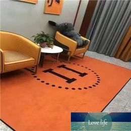 Light Luxury Orange Carriage Room Fashion Brand Carpet Living Room Bedroom Quatily Fashion Bedside Mat Clothing Store Cloakroom Mats