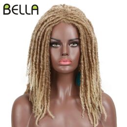 Wigs Bella Synthetic Wig For Black Women 22" Crochet Wig Braids Twist Jumbo Dread Faux Locs Long Afro Wig Dreadlock Hair Braiding Wig