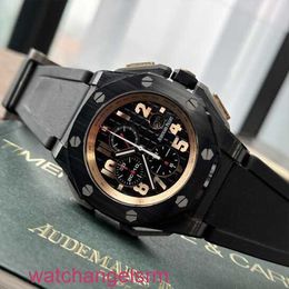 AP Wristwatch Chronograph Royal Oak Offshore 26378 Automatic Mechanical Ceramic Stallone Luxury Mens Watch