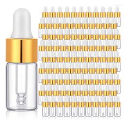 Storage Bottles Glass Dropping Mini Essential Oil Dropper Empty Sample Vials With Cap Tiny Jars 3 Ml