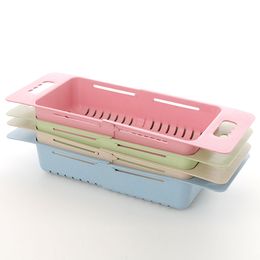 Kitchen Silicone Vegetable Washing Basket Double Drain Basket Basket Strainers Bowls Drainer Vegetable Cleaning Kitchen Tools