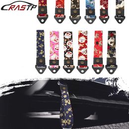 New Towing Rope High Strength Polyester Trailer Tow Rope Racing Car Personalise JDM Style Tow Eye Strap Bumper Trailer BAG073