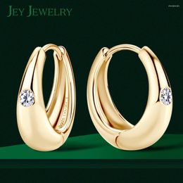 Hoop Earrings Moissanite For Women Girls 18K Gold Plated 925 Sterling Silver Waterdrop Earring Fashion Jewelry Ear Buckles 2024