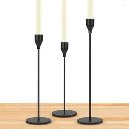 Candle Holders Tall Holder 3 PCS Elegant Set Modern Base For Wedding Birthday Banquet Party Bar Decor