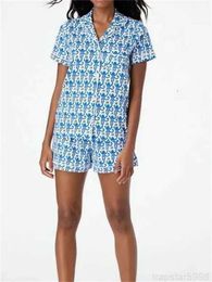 2024 Womens Cute Roller Rabbit Pajamas Y2k Monkey Prefabricated Printing 2-piece Pajama Set Short Sleeve Shirt Pj Shorts Casual Wear for Womens Home Wear Yhysuf3