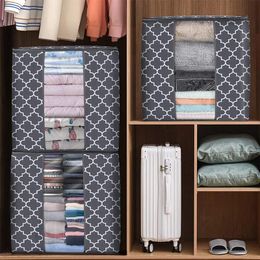 NEW Foldable Storage Box Portable Clothes Organiser Tidy Pouch Suitcase Non-woven Home Storage Box Quilt Storage Container Bag Box