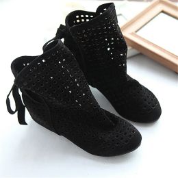 Boots JETT DRAGON Hollow Summer Boots Bootie 2024 New Shoes Lace Openwork Crochet Boots Plus Size 3443 Hollow Fashion Women Boots