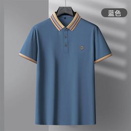 Men's short sleeved Polo shirt casual T-shirt Paul high-end foreign trade top men's breathable large half sleeved T-shirt M--4XL