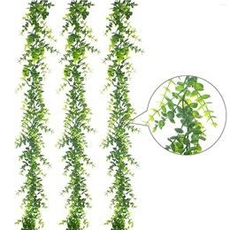 Decorative Flowers 1Packs 5.91ft Artificial Garlands Greenery Bulk Fake Vines Faux Hanging Plants For Christmas Decor Front Door