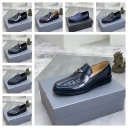 Scarpe formali da uomo in pelle di marca di lusso 2023 Mocassini da uomo firmati Mocassini eleganti Scarpe da sposa nere italiane traspiranti Taglie forti 38-45