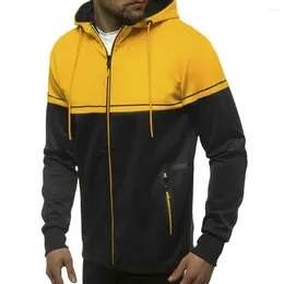 Men's Hoodies Trendy Men Jacket Breathable Stand-up Collar Lightweight Coat For Sports Travel